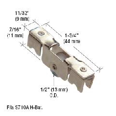 CRL Ball Bearing Wheel Assembly for S710 Security H-Bar