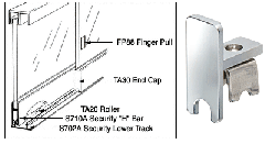 CRL Chrome End Cap for S710A Security 'H' Bar