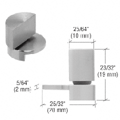 CRL Small Brushed Stainless UV Glass-to-Glass Swing Hinge