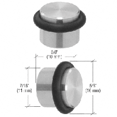 CRL Brushed Stainless UV Shelf Support for Glass Panels