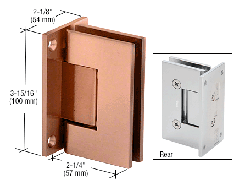 CRL Brushed Copper Vienna 037 Series Wall Mount Hinge