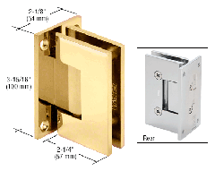 CRL Polished Brass Vienna 037 Series Wall Mount Hinge