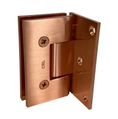 CRL Brushed Copper Vienna 044 Series Wall Mount Offset Back Plate Hinge