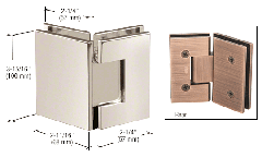 CRL Polished Nickel Vienna 045 Series 135 Degree Glass-to-Glass Hinge