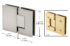 CRL Satin Chrome Vienna 180 Series Glass-to-Glass Hinge