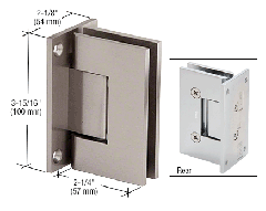 CRL Brushed Nickel Vienna 537 Series Wall Mount Hinge with Internal 5 Degree Pin