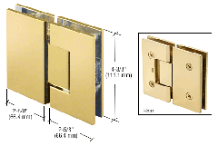 CRL Brass 180 Degree Glass-to-Glass Victoria Series Hinge